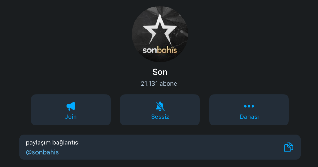 Sonbahis Telegram
